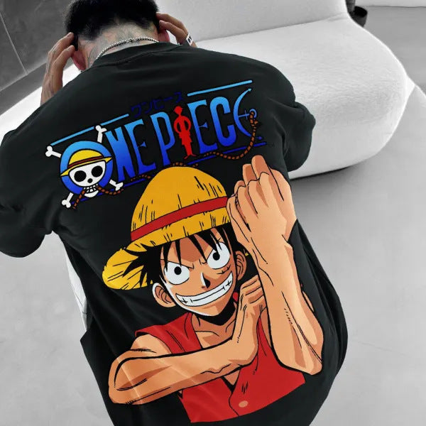 Pure Cotton One Piece Luffy Plus Size T-shirt