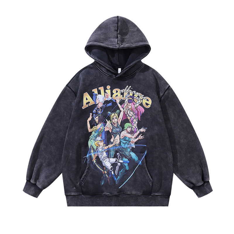 Pure Cotton Jojo’s Bizzare Adventure Stone Ocean Jolyne DTG Printed Hoodie