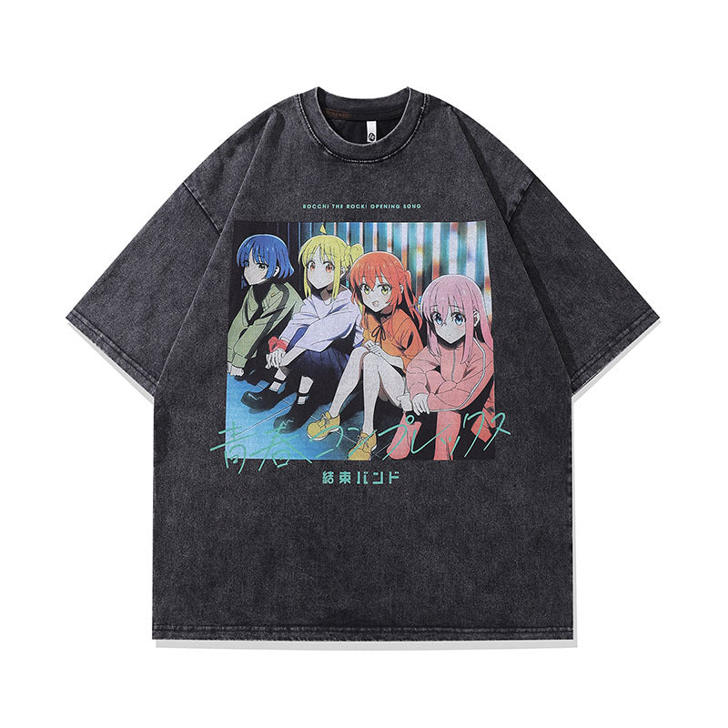 Pure Cotton Bocchi The Rock Cute DTG Printed Tshirt