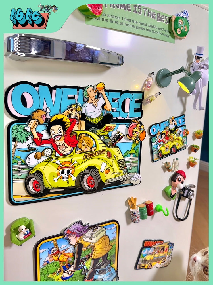 Anime One Piece Fridge Magnets Toy