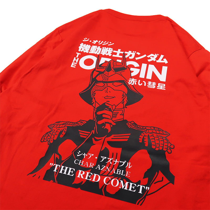 Pure Cotton Mobile Suit Gundam "The Red Comet" Long Sleeve T-Shirt