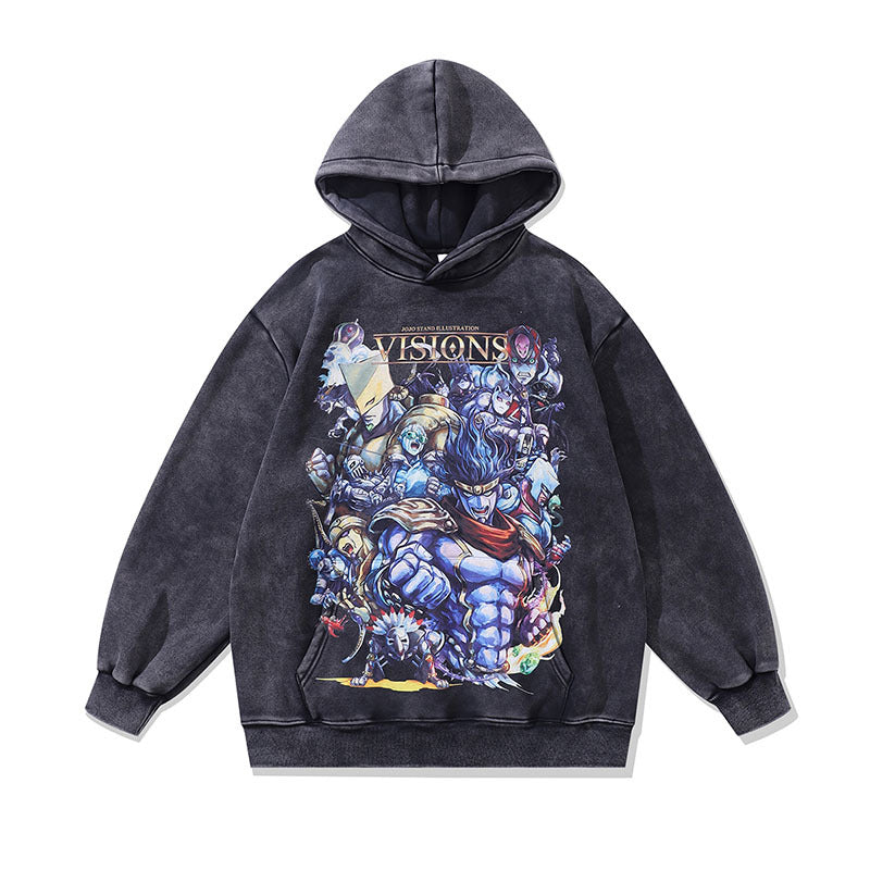 Pure Cotton Jojo’s Bizzare Adventure DTG Printed Hoodie