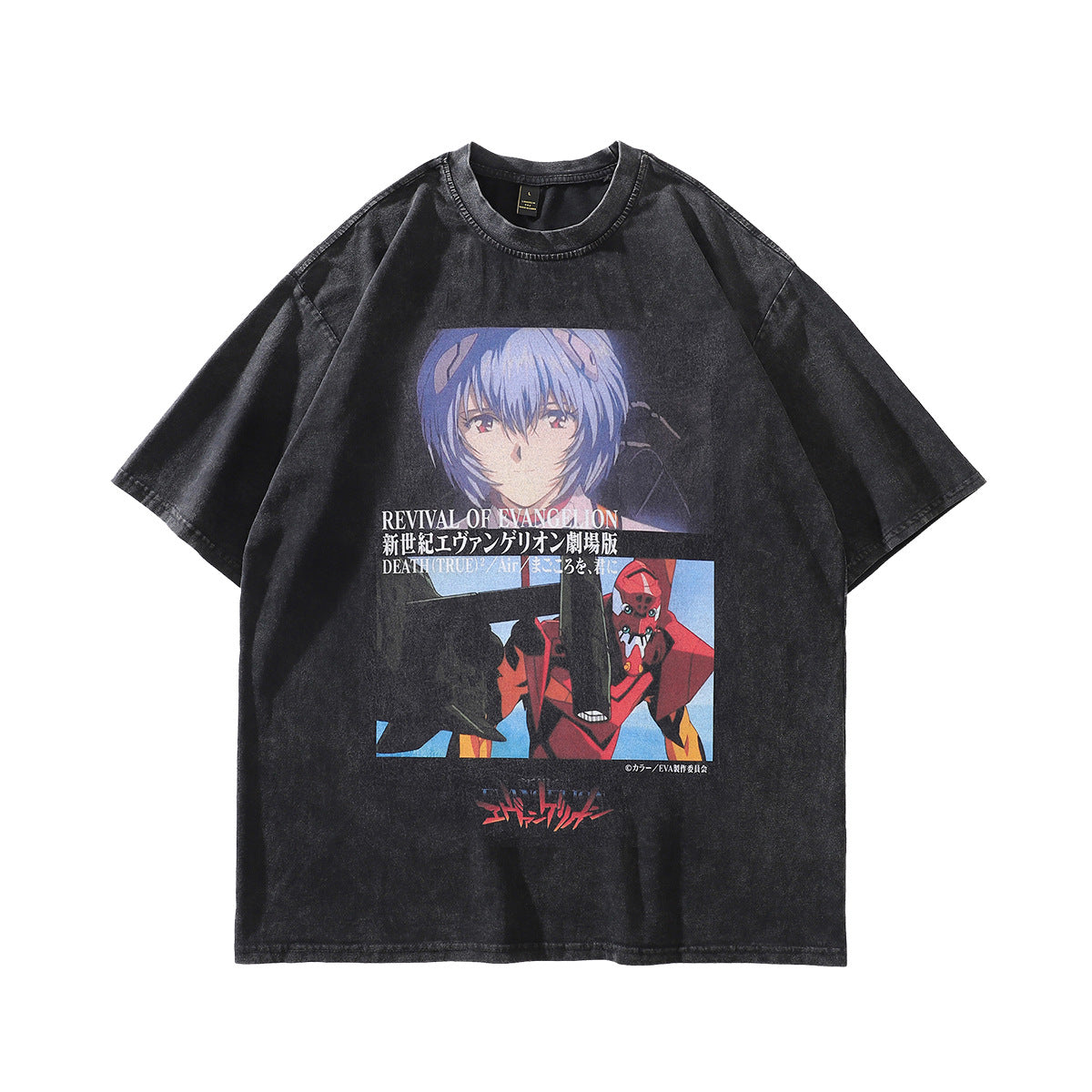 Pure Cotton Eva Ayanami Rei's Smile DTG Printed T-shirt