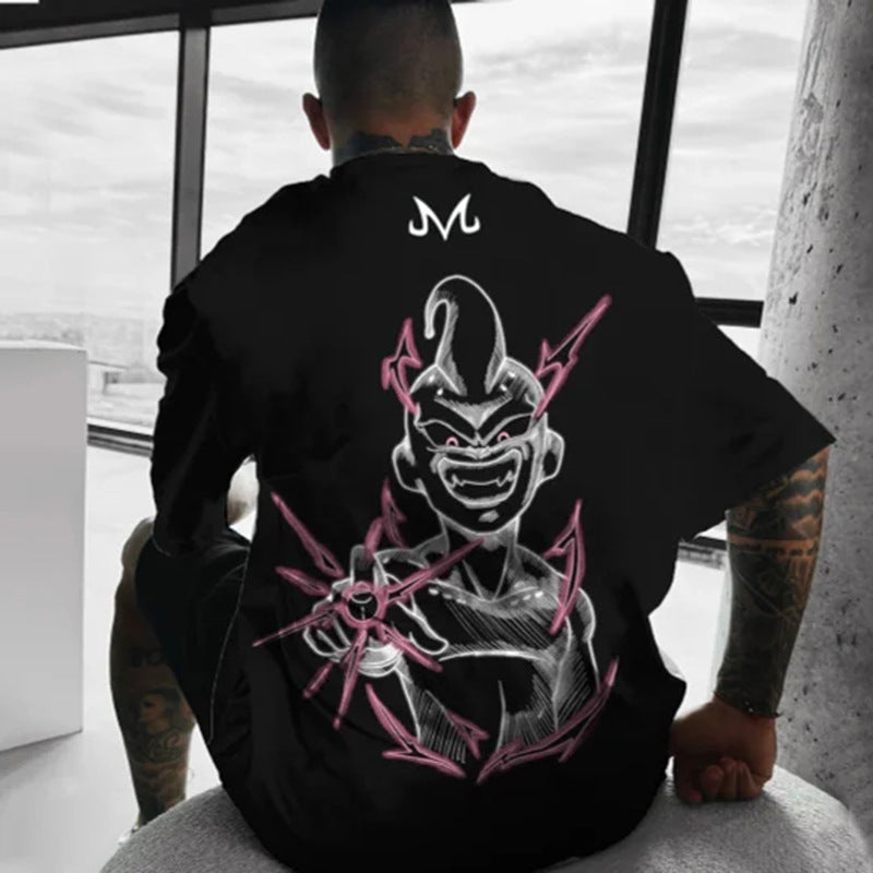 Pure Cotton Dragon Ball Buu Anime Plus Size T-shirt