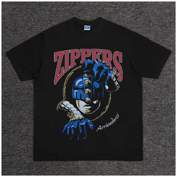 Pure Cotton Jojo’s Bizzare Adventure Sticky Fingers DTG Printed T-shirt