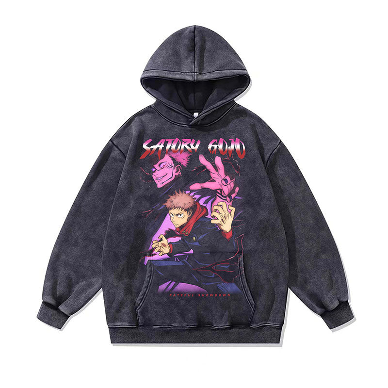 Pure Cotton Jujutsu Kaisen Yuji Itadori DTG Printed Hoodie