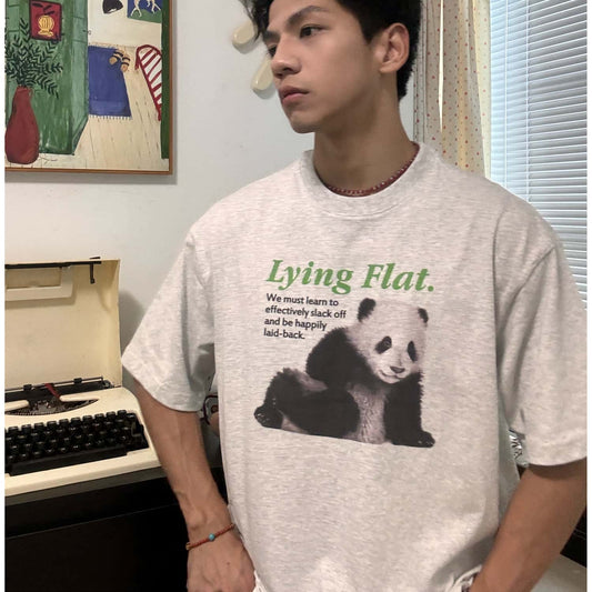 Pure Cotton Lying Flat Panda Tshirt