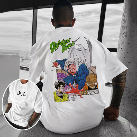 Pure Cotton Dragon Ball Manga Style Plus Size T-shirt