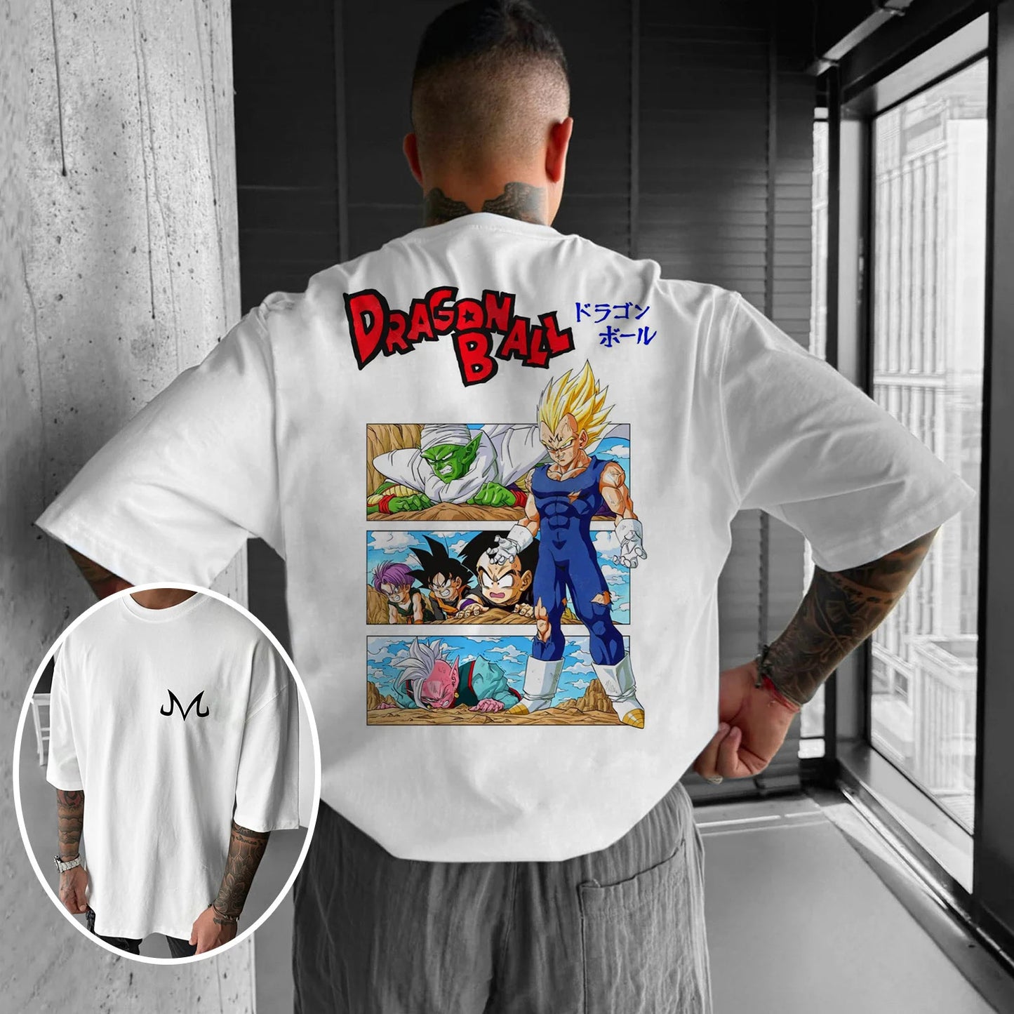 Pure Cotton Dragon Ball Z Manga Style Plus Size T-shirt