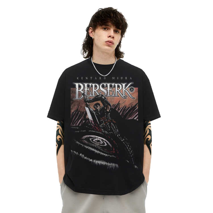 Pure Cotton Berserk Retro Summer DTG Printed T-shirt