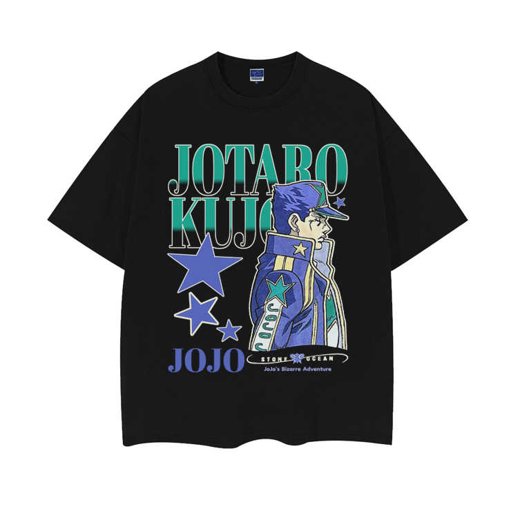 Pure Cotton Jojo’s Bizzare Adventure Jotaro DTG Printed T-shirt