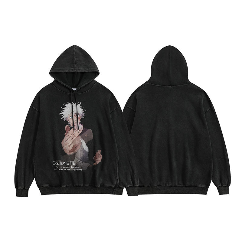 Pure Cotton Jujutsu Kaisen DTG Printed Hoodie