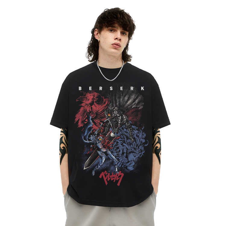 Pure Cotton Berserk Retro DTG Printed T-shirt