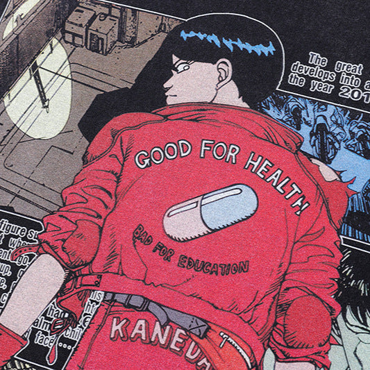 Pure Cotton Akira Kaneda Shoutarou DTG Printed Long Sleeve T-shirt