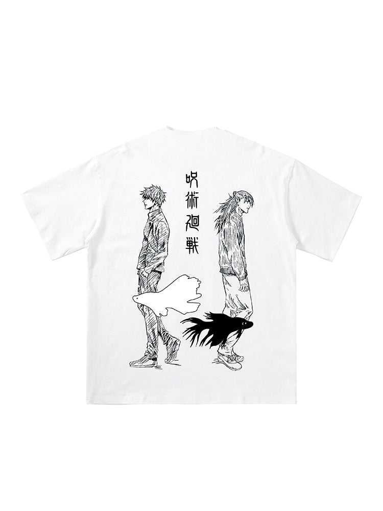 Cooles Jujutsu Kaisen-T-Shirt aus reiner Baumwolle