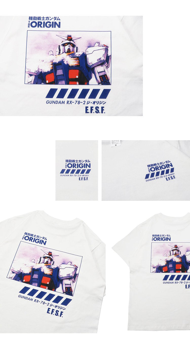 Pure Cotton Mobile Suit Gundam EFSF Summer Tshirt