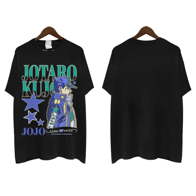 Pure Cotton Jojo’s Bizzare Adventure Jotaro DTG Printed T-shirt