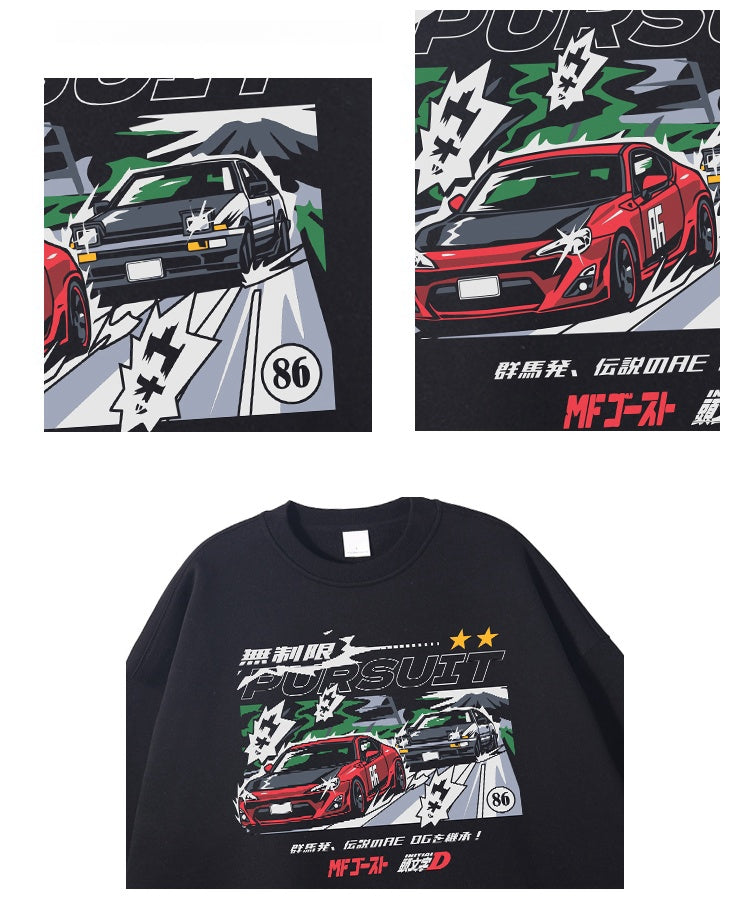 Pure Cotton Initial D Anime Pullover