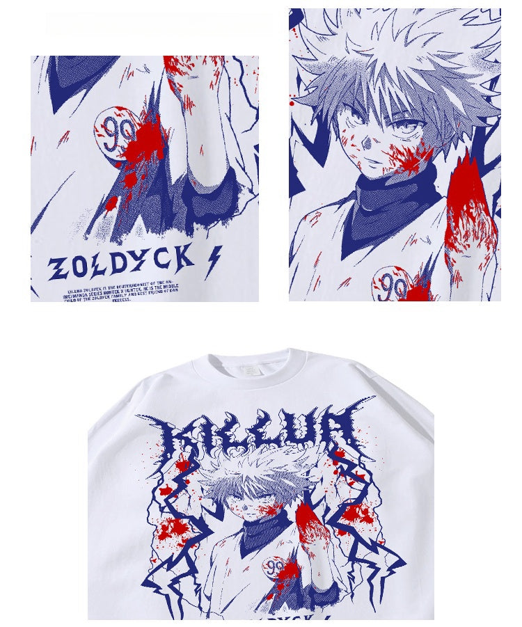 Pure Cotton Hunter X Hunter Killua Zoldyck Long Sleeve T-Shirt