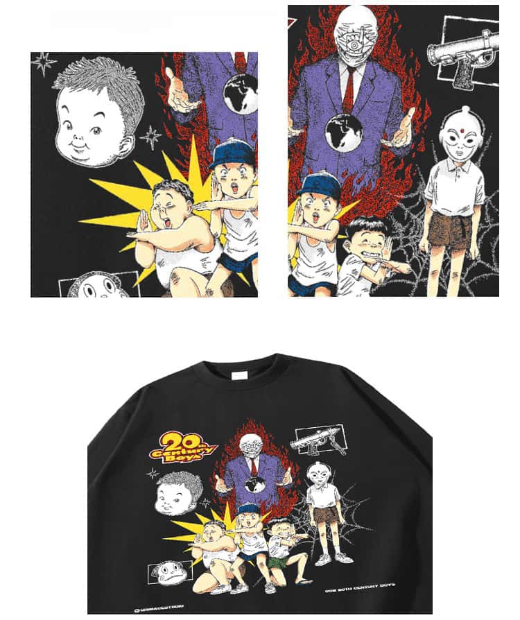 Pure Cotton 20th Century Boys, kul T-skjorte med lange ermer
