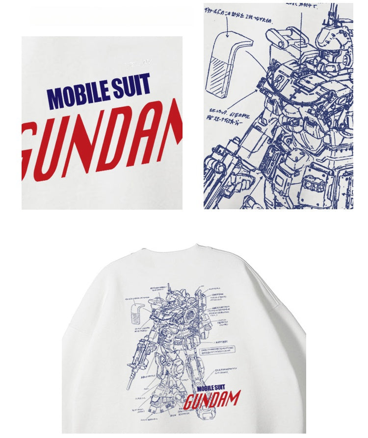 Pure Cotton Mobile Suit Gundam Anime Pullover