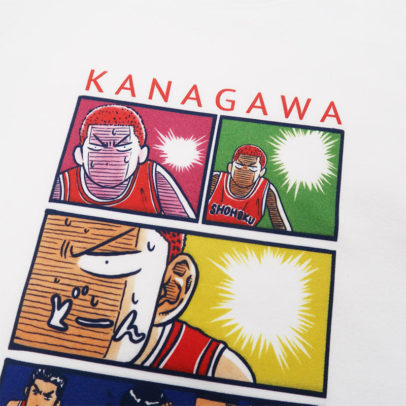 Camiseta retrô Slam Dunk de algodão puro