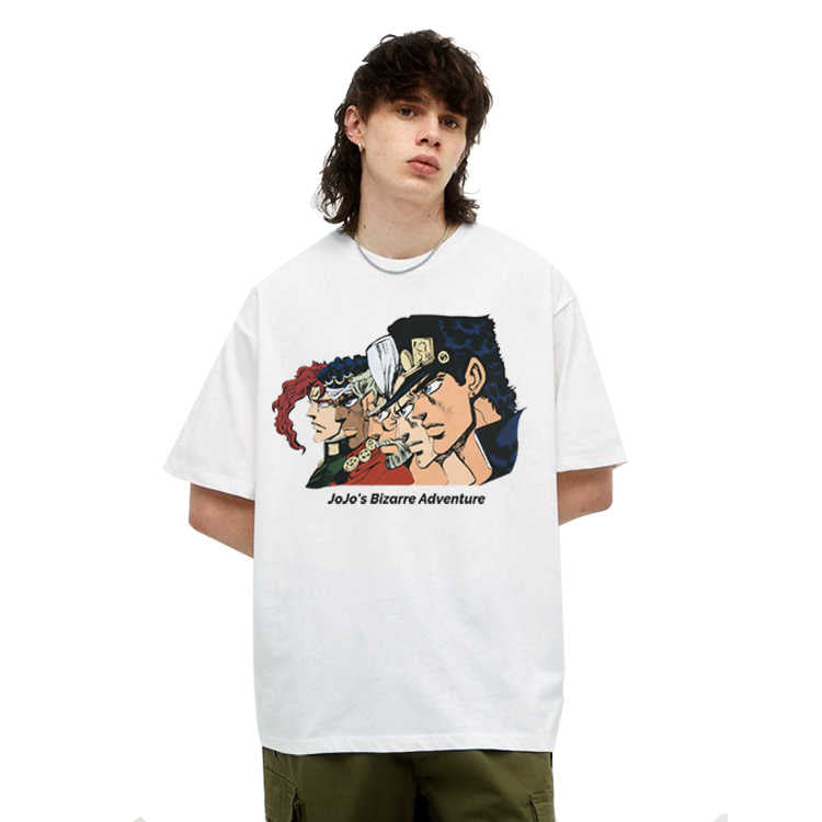 Pure Cotton Jojo’s Bizzare Adventure Stardust Crusaders DTG Printed T-shirt