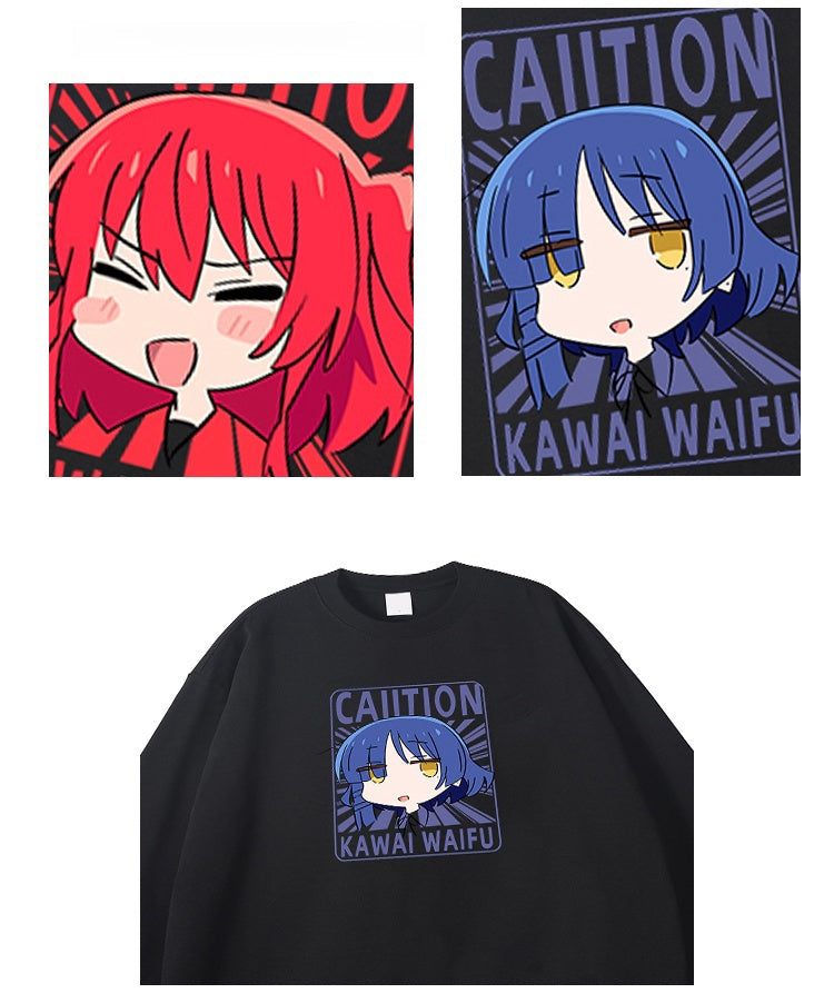 Pure Cotton Bocchi The Rock Cute Anime Long Sleeved T-shirt