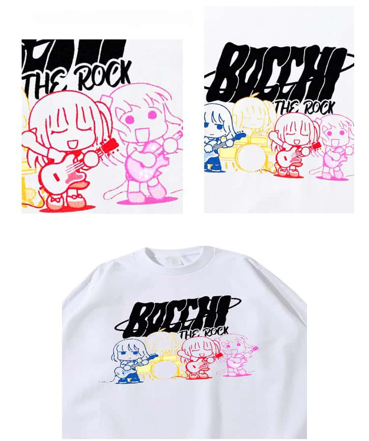 Pure Cotton Bocchi The Rock Anime Long Sleeve T-Shirt