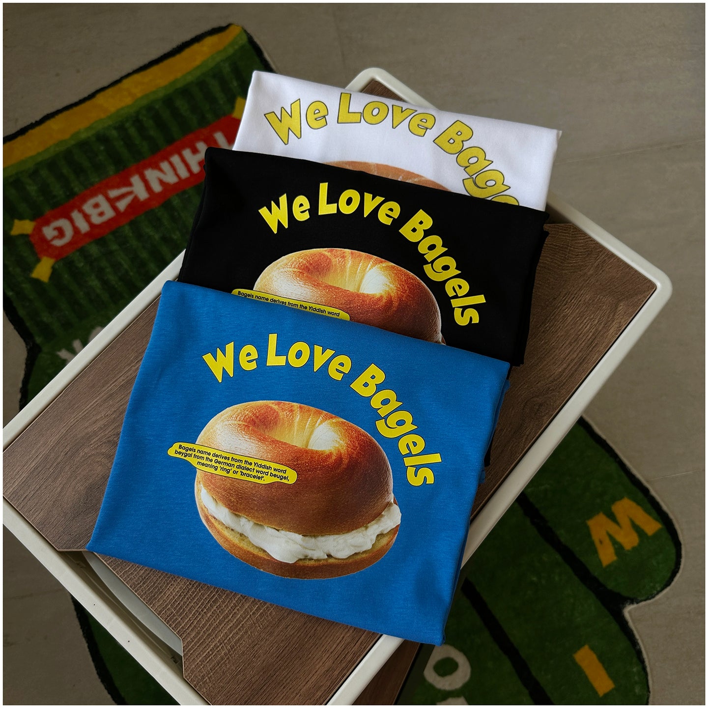 Pure Cotton We Love Bagels Tshirt