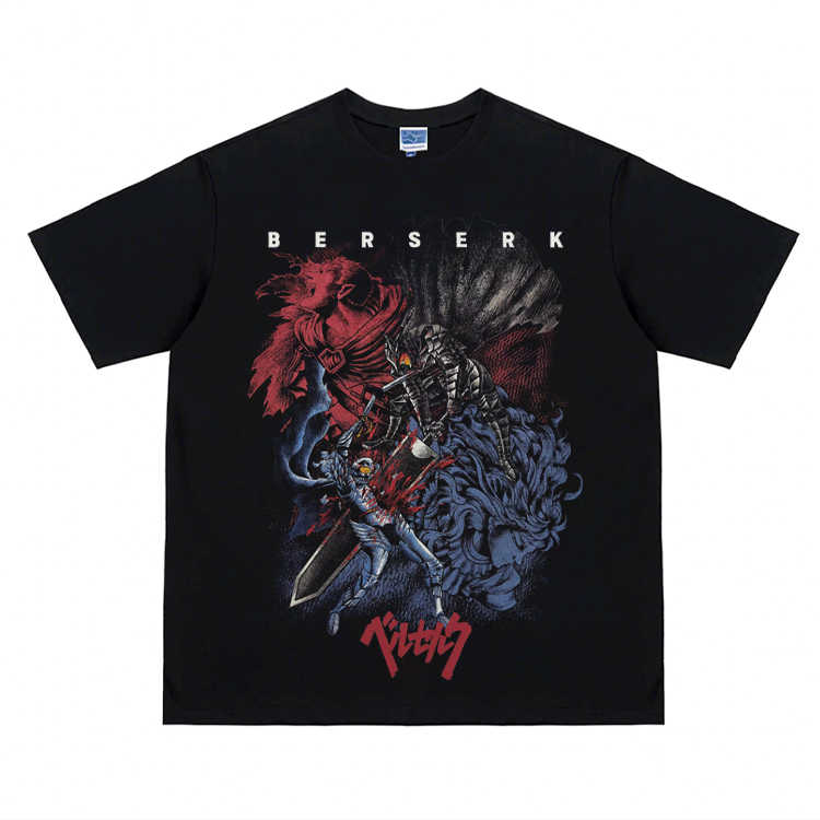 Pure Cotton Berserk Retro DTG Printed T-shirt