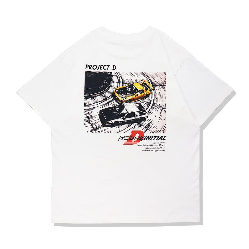 Pure Cotton Initial D Project D Tshirt