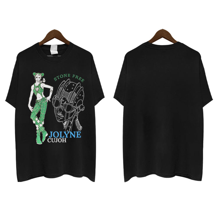 Pure Cotton Jojo’s Bizzare Adventure Jolin DTG Printed T-shirt