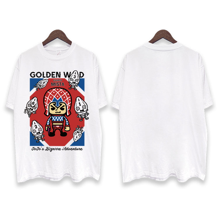 Pure Cotton Jojo’s Bizzare Adventure Guido Mista DTG Printed T-shirt