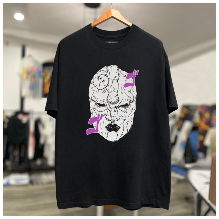 Pure Cotton Jojo’s Bizzare Adventure Stone Mask DTG Printed T-shirt