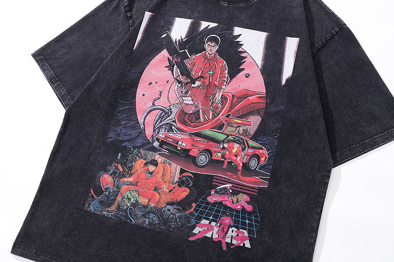 Pure Cotton Akira Retro DTG Printed T-shirt