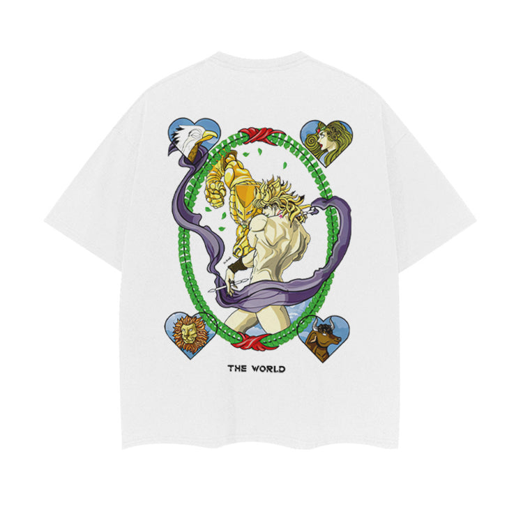 Pure Cotton Jojo’s Bizzare Adventure Dio The World DTG Printed T-shirt