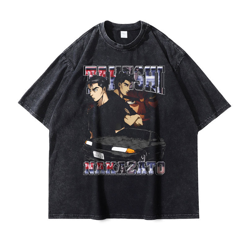 Pure Cotton Initial D DTG Printed T-shirt