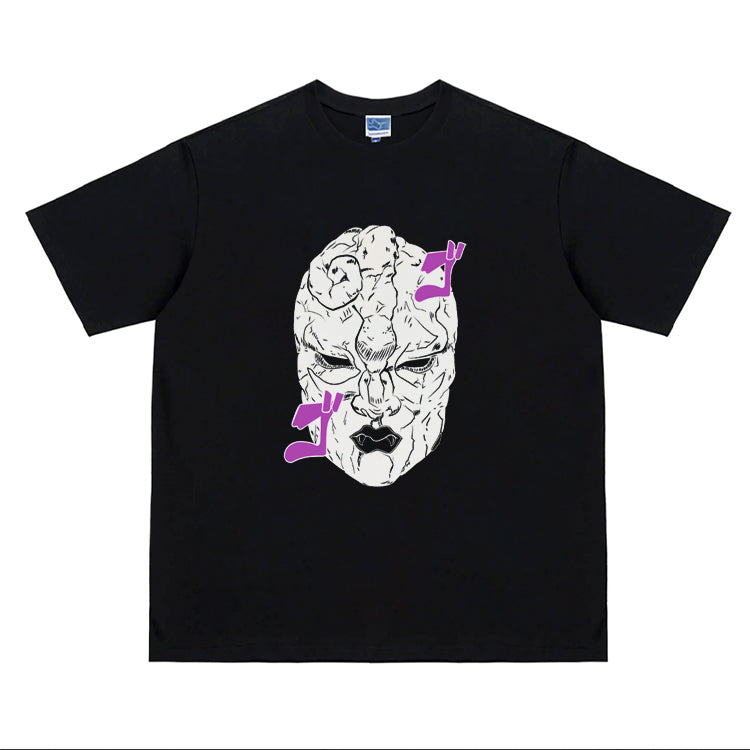 Pure Cotton Jojo’s Bizzare Adventure Stone Mask DTG Printed T-shirt