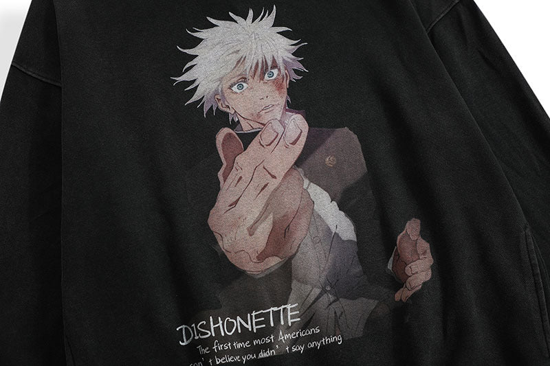 Pure Cotton Jujutsu Kaisen DTG Printed Hoodie