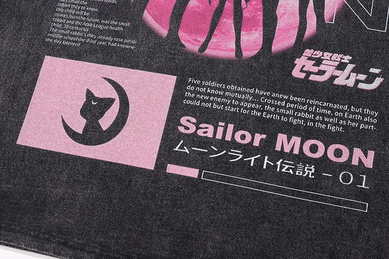 Pure Cotton Sailor Moon DTG Printed T-shirt