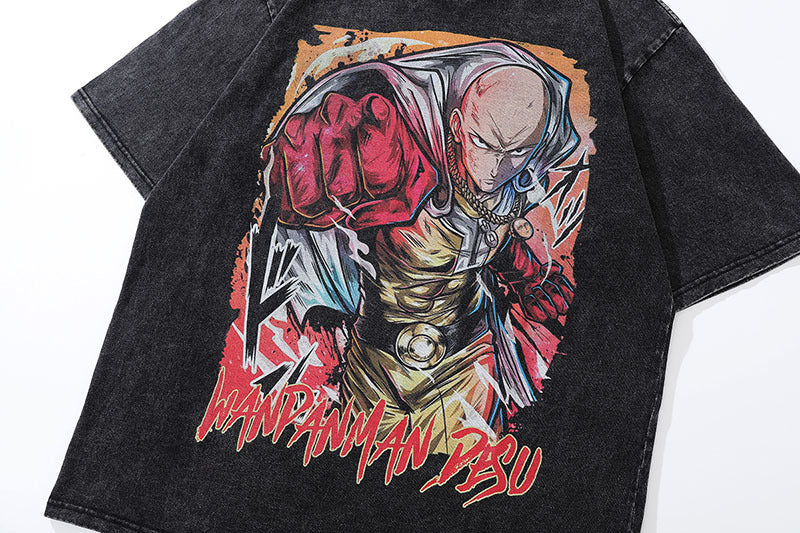 Pure Cotton One Punch Man DTG Printed T-shirt