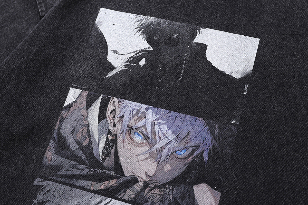 Pure Cotton Jujutsu Kaisen Satoru Gojo Dope DTG Printed T-shirt