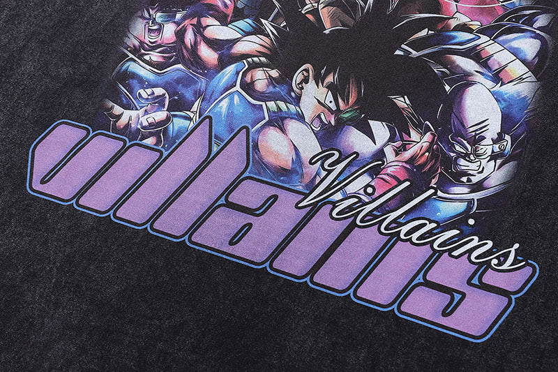 Pure Cotton Dragon Ball Villains DTG Printed T-shirt