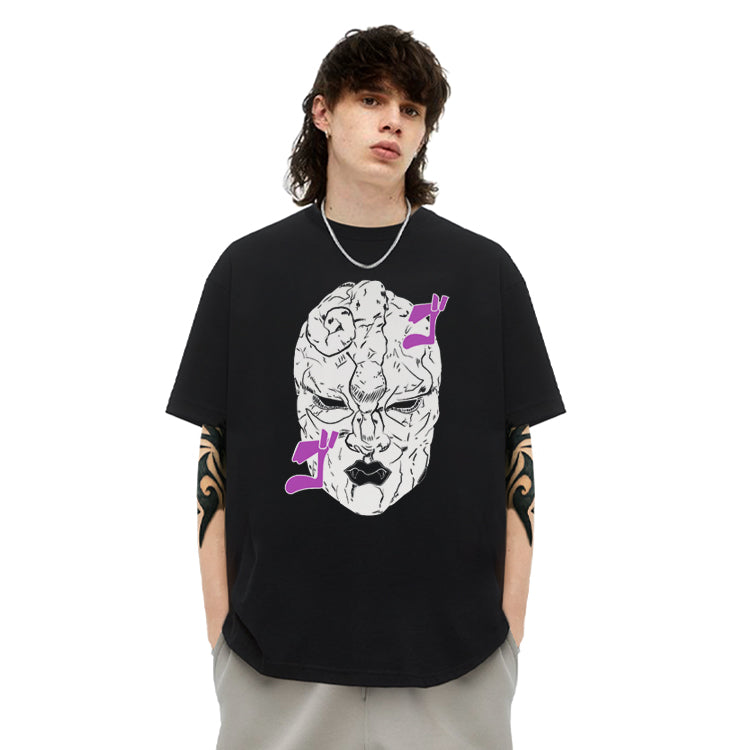 Pure Cotton Jojo’s Bizzare Adventure Stone Mask DTG Printed T-shirt