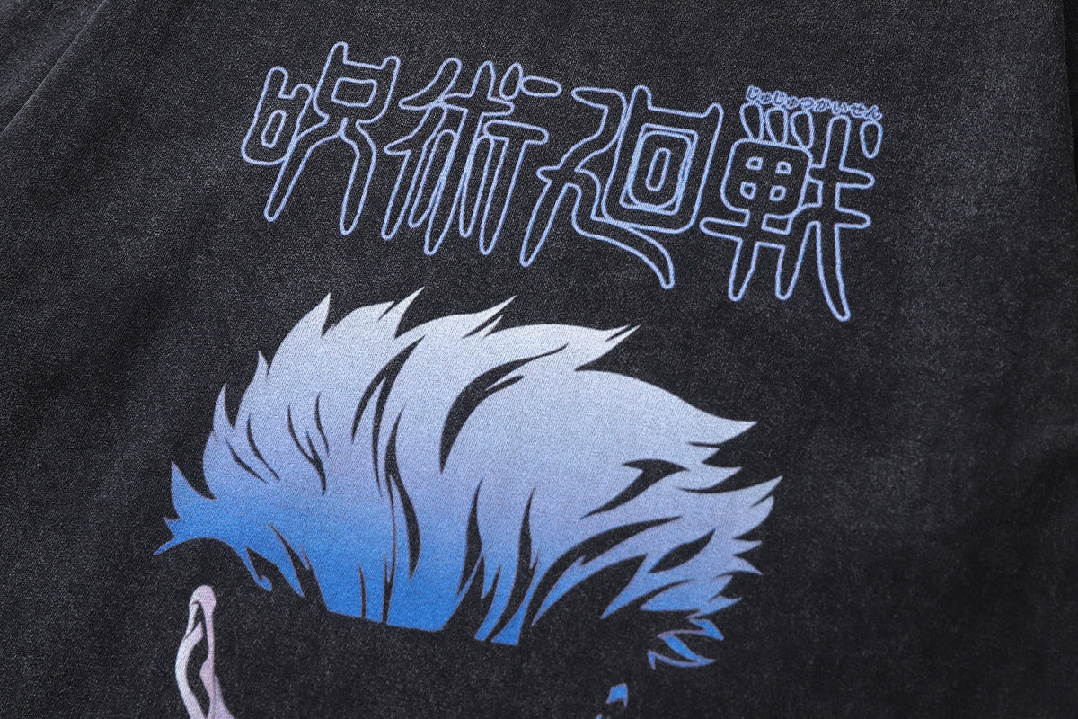 Pure Cotton Jujutsu Kaisen Satoru Gojo DTG Printed Tshirt