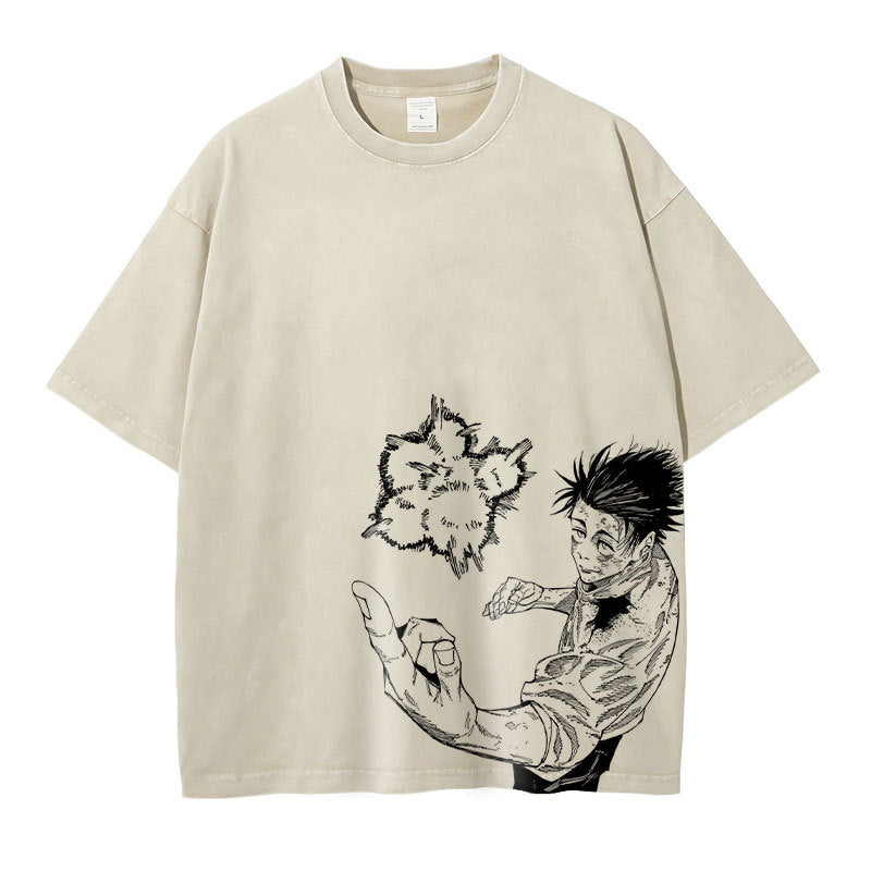 Pure Cotton Jujutsu Kaisen DTG Printed T-shirt