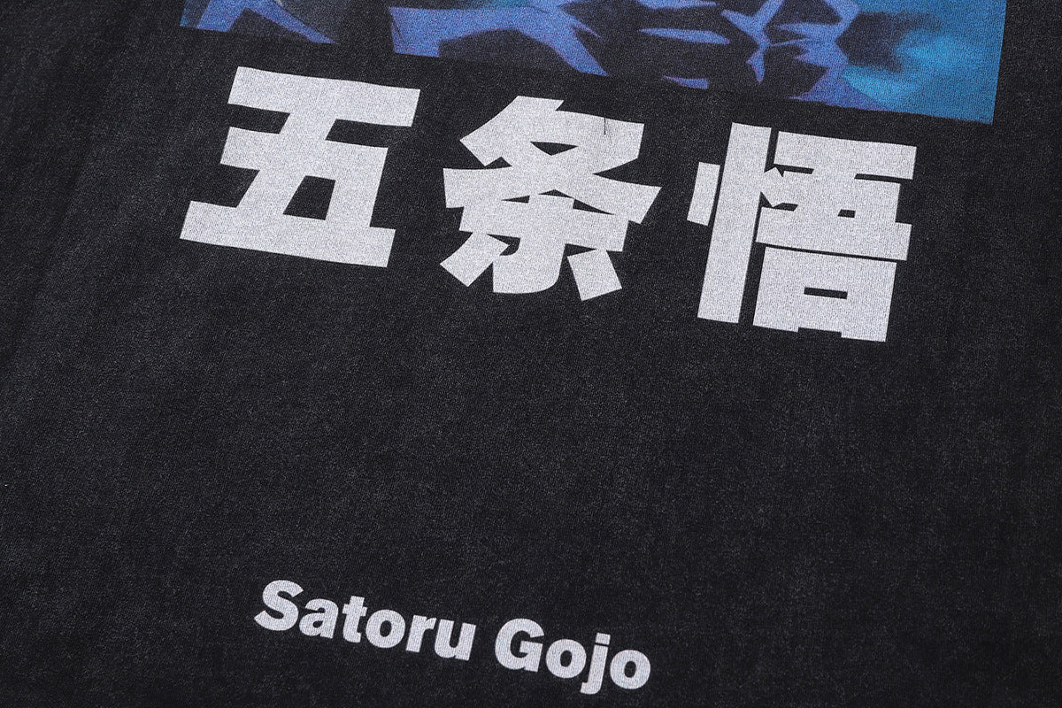 Pure Cotton Jujutsu Kaisen Satoru Gojo DTG Printed T-shirt