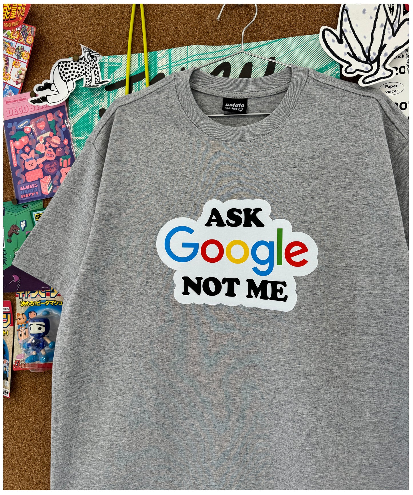 Pure Cotton Ask Google Not Me Tshirt