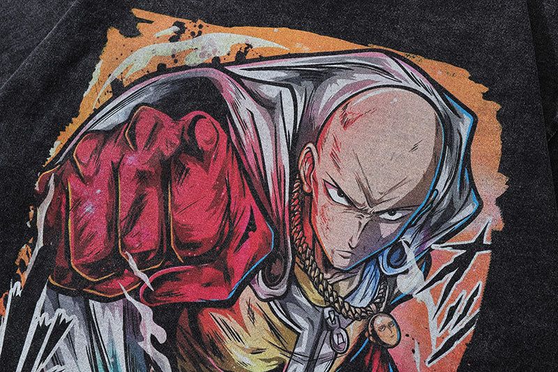 Pure Cotton One Punch Man DTG Printed T-shirt